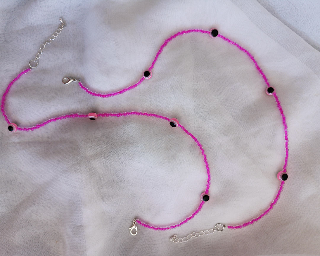 Pink Evil Eye Choker - Image 2