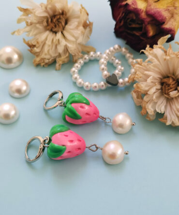 Strawberry Cupid Earrings